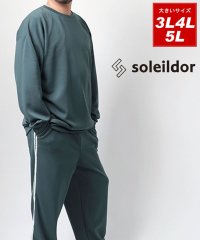 MARUKAWA/ソレイルドール Soleildor 大きいサイズ [3L 4L 5L] クルーネック ビッグ ジャージ 上下 セットアップ メンズ ルームウェア 部屋着/504859508