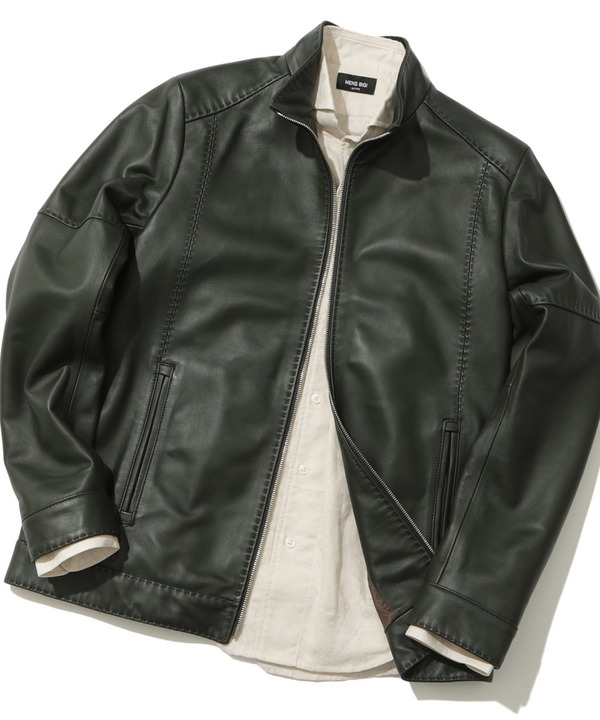 セール 50%OFF】【俳優 渡部篤郎さん着用】ラムレザークローム セール 50%OFF】【俳優 渡部篤郎さん着用】ラムレザークローム