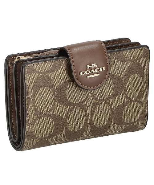 コーチ COACH コーチ C0082 二つ折り財布 MEDIUM CORNER ZIP