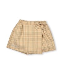 SLAP SLIP/【 お揃い 】 グレンチェック リボン 台形 キュロットパンツ (90~130c/504847023