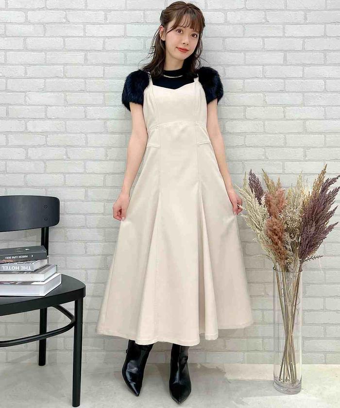 セール 50%OFF】バックスピンドルステッチキャミワンピース(504870046
