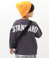 devirock/フットボール バックプリント 長袖Tシャツ 子供服 キッズ 男の子 女の子 トップス 長袖Tシャツ ロンT 綿100% 吸汗 ゆるっと シルエット/504223534