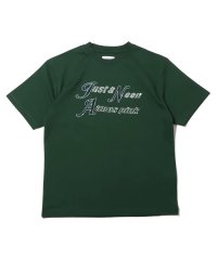 atmos pink/ジャストアヌーン × アトモスピンク ラインストーンロゴTシャツ/504871242