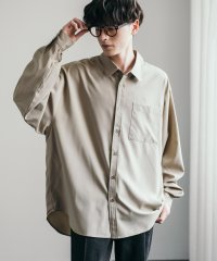 Rocky Monroe/長袖シャツ メンズ レディース レギュラーカラー 無地 ストレッチ オーバーサイズ ビッグシルエット ルーズ ゆったり 伸縮性 カジュアル シンプル オフィス /504878433