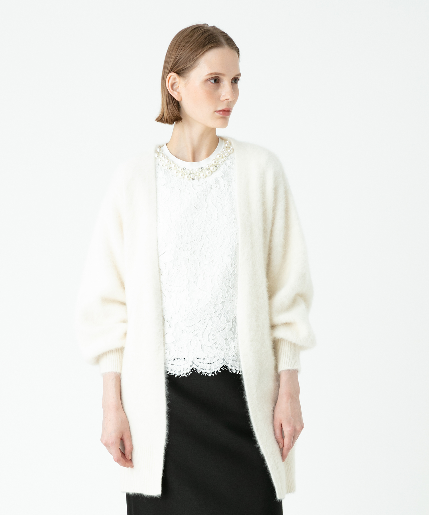 LOULOU WILLOUGHBY WOOLカシミヤローブ LOULOU WILLOUGHBY】WOOLカシミヤローブ