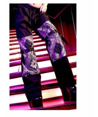 bombshell/ボムシェル bombshell パンツ・サルエルパンツ ワイド 大きめ ひざ 絞れる HIPHOP 大きめポケット カーゴ風 ダンス衣装 ペイズリー柄 ベルト /504880880