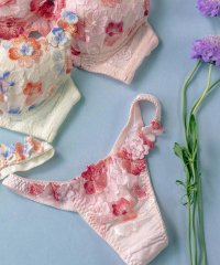 fran de lingerie/GRACE Flower Petal グレースフラワーペタル コーディネートTバック(タンガ)/503415728