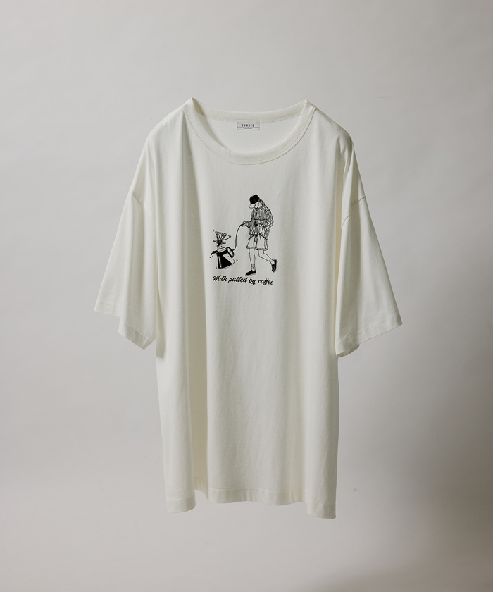 クロスアンドクロス　コーヒー　Tシャツ Champion × YOICHIRO UCHIDA ショートスリーブTシャツ(C8-C312)