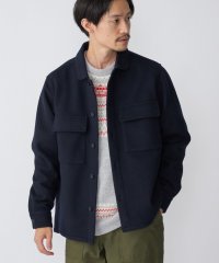 SHIPS MEN/SHIPS: ECO BLUE(R) メルトンライク リラックス CPO シャツ/504884849