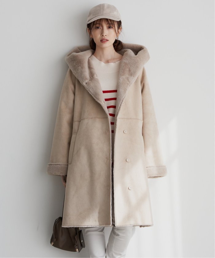 フェイクムートンコート(504714336) | イッカ(ikka) - d fashion フェイクムートンコート(504714336) | イッカ(ikka) - d fashion