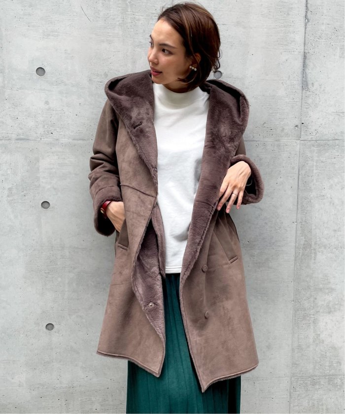 フェイクムートンコート(504714336) | イッカ(ikka) - d fashion フェイクムートンコート(504714336) | イッカ(ikka) - d fashion