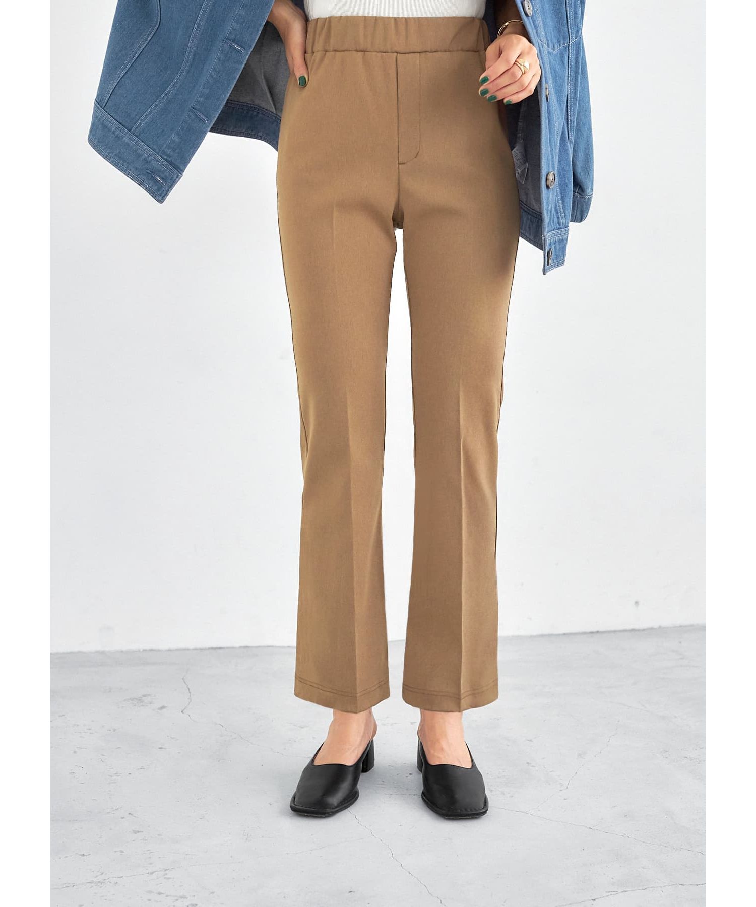 STYLEDELIストレッチセミフレアパンツ新品 スタイルデリ STYLE DELI 【Made in JAPAN】ストレッチ