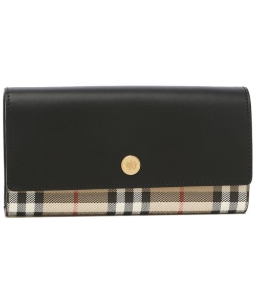 バーバリー 長財布 ブラック ベージュ レディース BURBERRY 8057972 