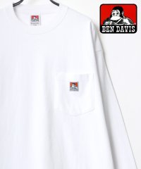 LAZAR/【Lazar】BEN DAVIS/ベンデイビス ビッグシルエット ロゴ ピスネーム ワンポイント刺繍 ポケット ロングスリーブTシャツ ロンT/504893147