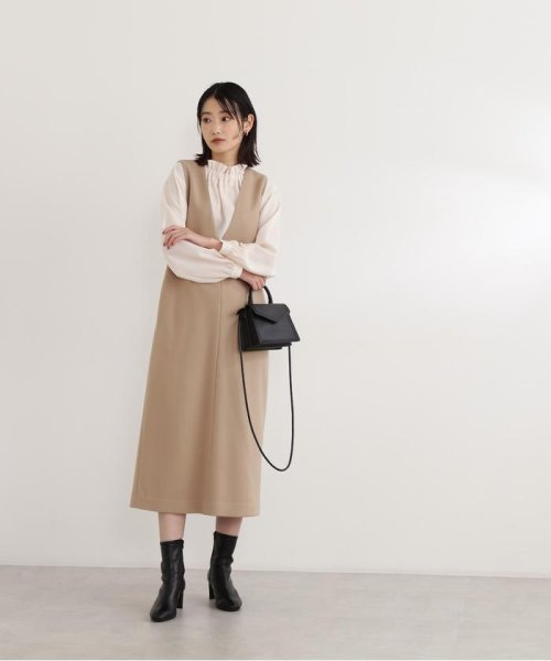 Vネックストレートジャンスカ(504893645) | ナチュラルビューティー 