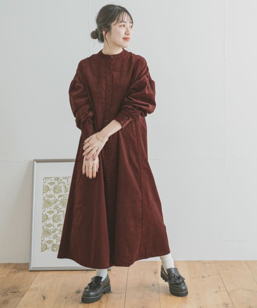 セール バンドカラーコーデュロイワンピース アイテムズ アーバンリサーチ レディース Items Urbanresearch D Fashion