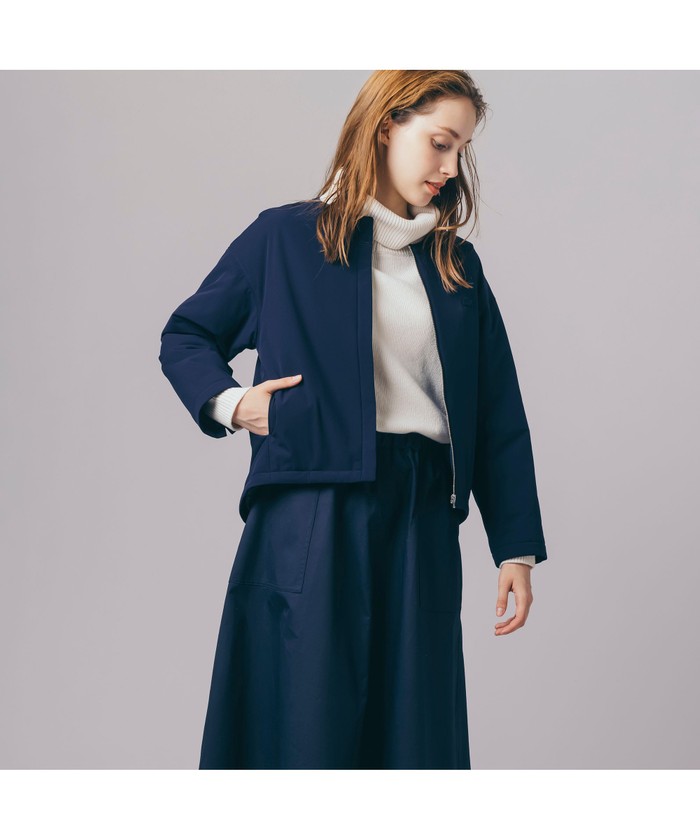 LACOSTE ジャケット ノーカラージャケット パデッドショート
