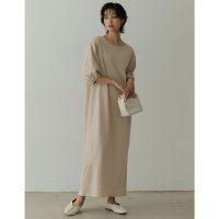 Re:EDIT/リエディ Re:EDIT [低身長サイズ有][汗染み防止加工]ランタンスリーブコットンマキシワンピース/504887826