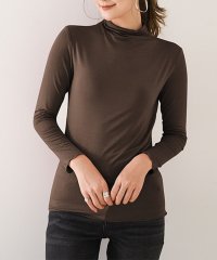 Amulet/アミュレット Amulet ハイネックカットソー レディース 長袖 無地 薄手 シンプル 柔らか 着回し/504899436