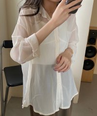 Jasmine Grandiflorum/ジャスミングランディフローラム Jasmine Grandiflorum 【Jasmine】シアー素材涼しげシースルー長袖シャツ/504902132