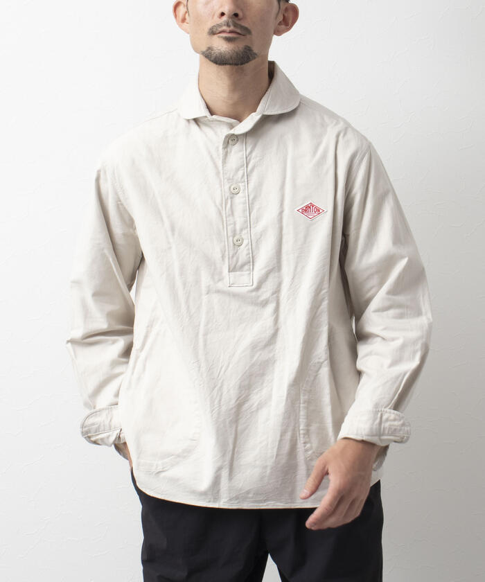 【まとめ買い】 DANTON/ダントン】ROUND ラウンド OX L/S SHIRT P.O COLLAR トップス