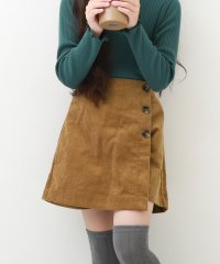 devirock/ラップスカート風 コーデュロイパンツ 子供服 キッズ 女の子 ボトムス スカート スカッツ インナーパンツ付ミニスカート 綿100%/504902848