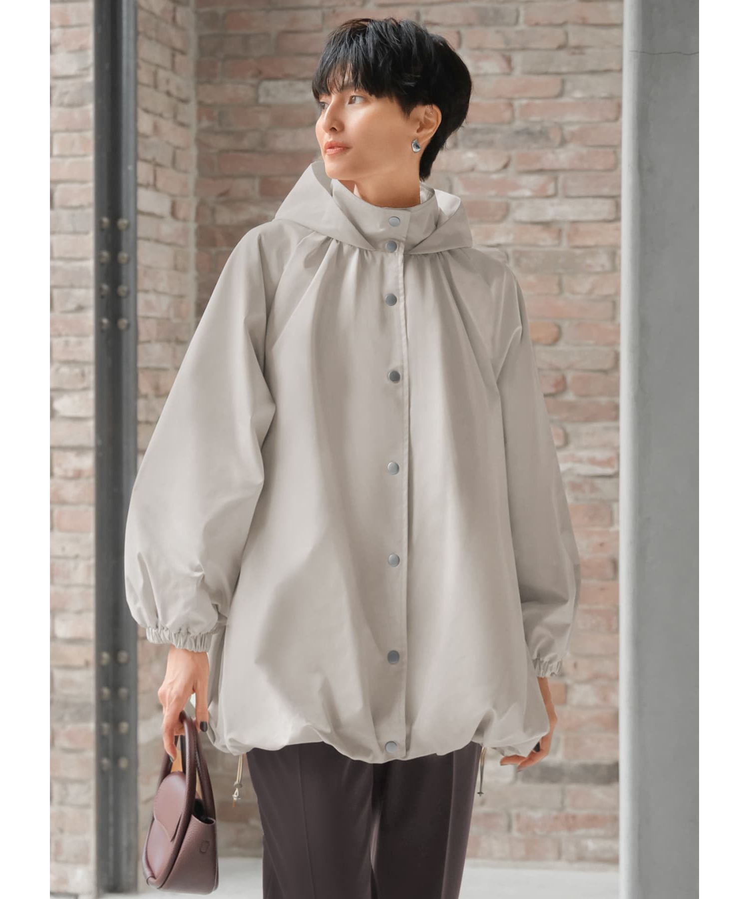 流行り の ブランド - 2024年おすすめのアイテム満載 スタイルデリ STYLE DELI 晴雨兼用裾バルーンブルゾンB ブルゾン