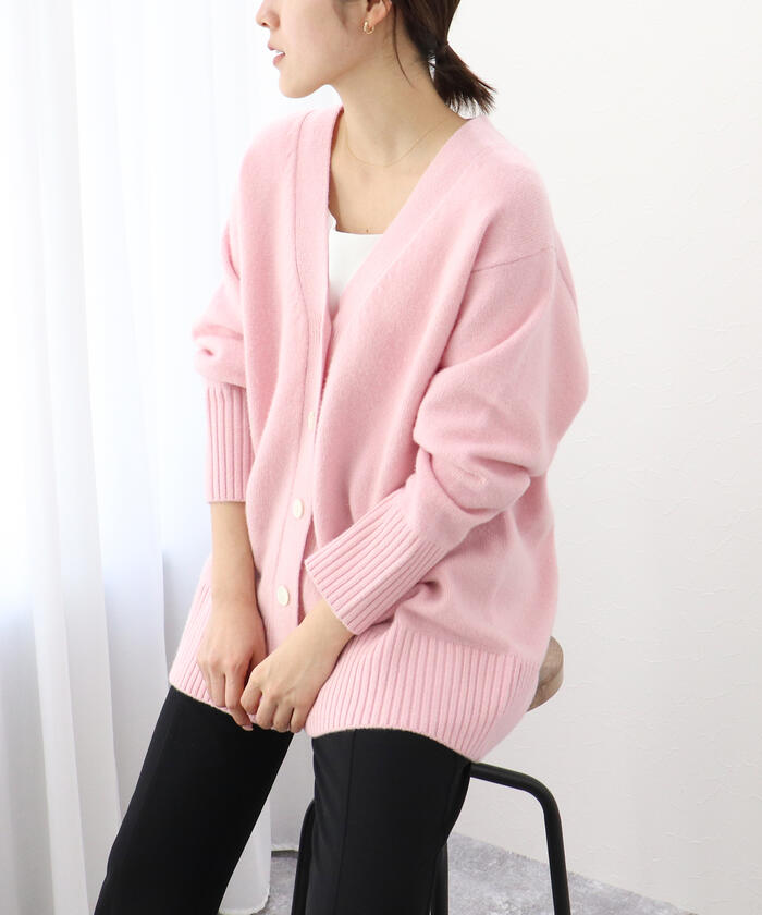 セール 50%OFF】◇【WEB限定】MUSIC カシミヤブレンド長めV セール 50%OFF】◇【WEB限定】MUSIC カシミヤブレンド長めV