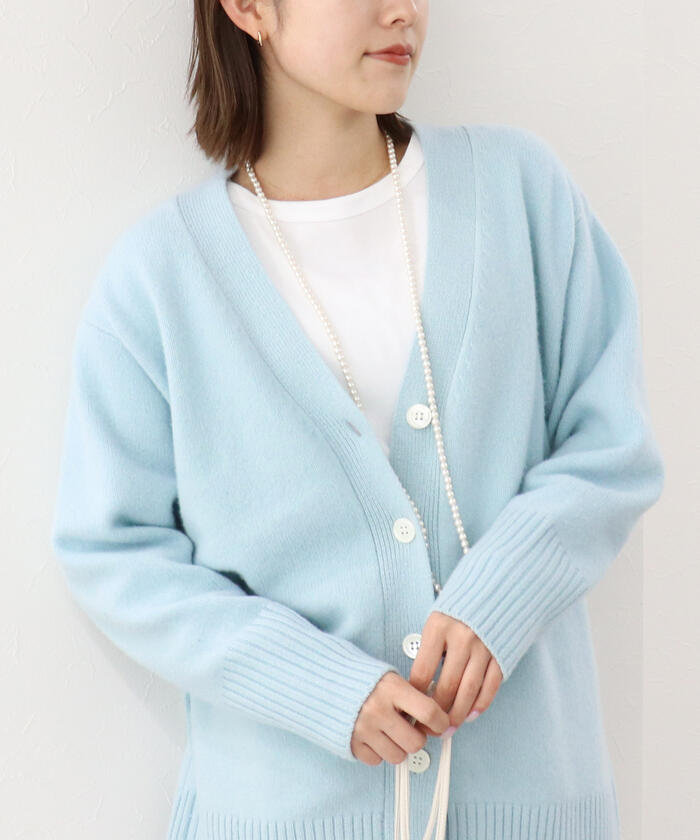 セール 50%OFF】◇【WEB限定】MUSIC カシミヤブレンド長めV セール 50%OFF】◇【WEB限定】MUSIC カシミヤブレンド長めV