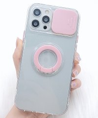 Lace Ladies/レースレディース Lace Ladies バンカーリング付レンズ保護スライドクリアケーススマホケース/504902268