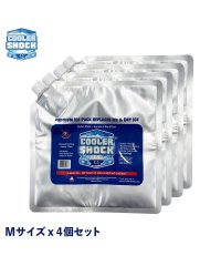 cooler shock/cooler shock クーラーショック 保冷剤 Mサイズ 4個セット 長時間 ジェル アイスパック 保冷パック 氷点下 繰り返し使える 7CSMSET/504904869