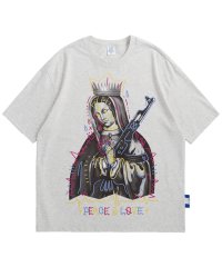 INFLATION/インフレーション INFLATION INFLATION(インフレーション)油絵刺繍プリントTシャツ/504905059