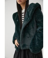 AZUL by moussy/FLUFFY HOODIE COAT/504905778