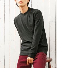 TopIsm/暖かい ハイネック タートルネック ロングTシャツ メンズ 長袖 Tシャツ カットソー ロンT 無地 スムース インナー/504907051