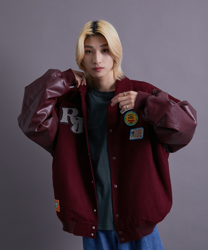 セール 50%OFF】re_k by JUNRED / ワッペンカスタムステンカラー セール 50%OFF】re_k by JUNRED / ワッペンカスタムステンカラー