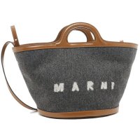 MARNI/マルニ MARNI ハンドバッグ ショルダーバッグ トロピカリア 2WAY バケットバッグ グレー ブラウン レディース MARNI BMMP0097Q1 P4/504907770