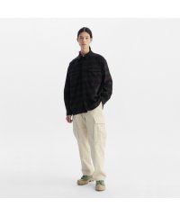 ＡＩＧＬＥ MEN/オーバーサイズチェックロングスリーブシャツ/504908934