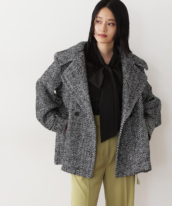セール 60%OFF】ロービングツイードショートコート(504909198) | エヌ