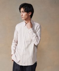 J.PRESS MENS/オーガニックコットン ダブルチューブマルチストライプ シャツ/504911307