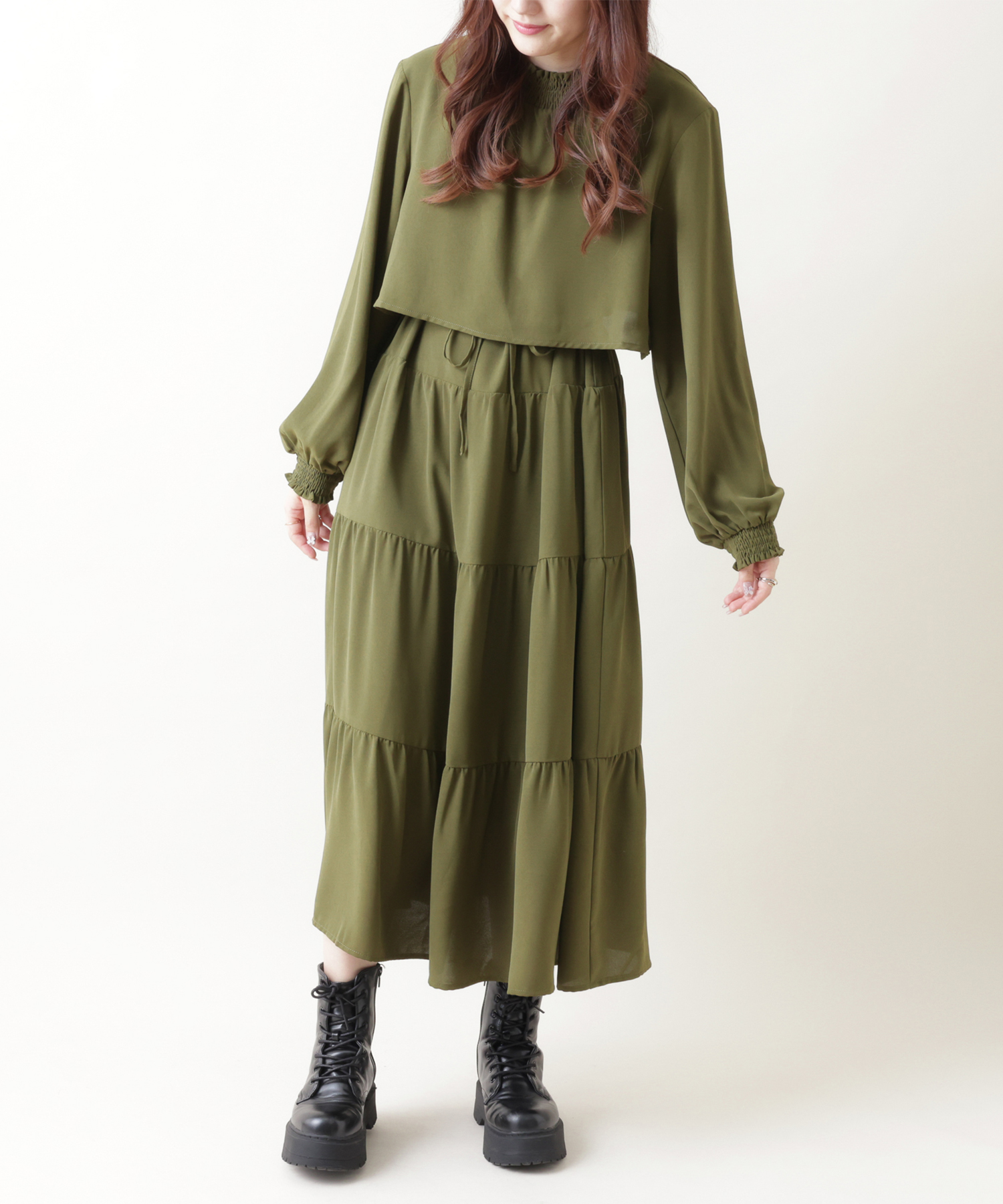 OLIVE des OLIVE ワンピース セール】デニムタックワンピース(504655403) | オリーブデ