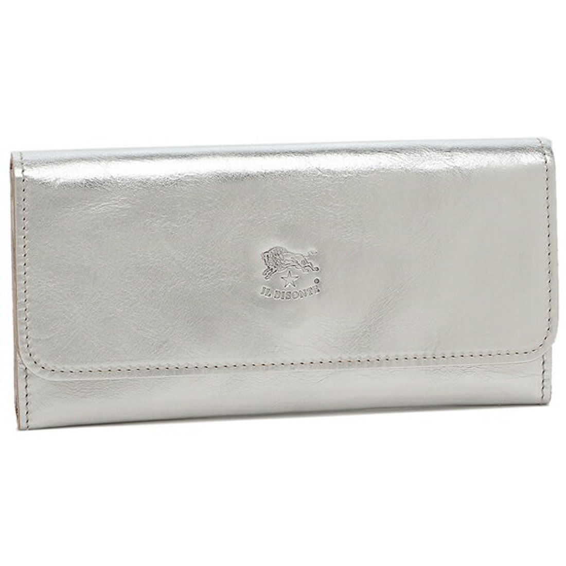 クーポン】【セール 30%OFF】イルビゾンテ 長財布 シルバー メンズ