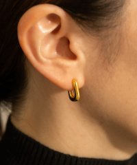 SMELLY/SMELLY so’　square hoop earring/504914934