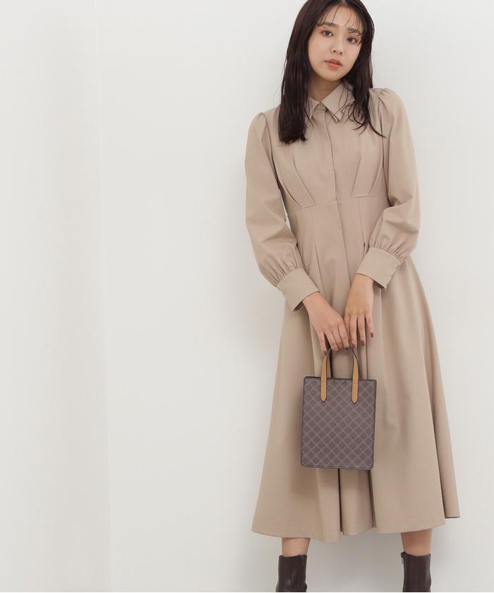 NATURAL BEAUTY BASIC ウエストマーク切替プリーツワンピースM セール 30%OFF】ウエストマーク切替プリーツワンピース
