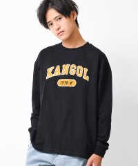 RAT EFFECT/KANGOL別注フェルト刺繍ロングTシャツ/504917520