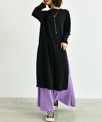 Amulet/アミュレット Amulet サイドスリットワンピース＆スカートセット レディース 長袖 無地 シンプル ナチュラル アレンジ/504918275