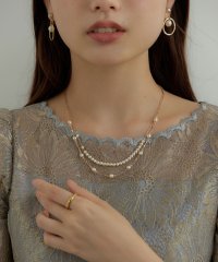 niana/niana ニアナ ネックレス レディース パール 2連 結婚式 アクセサリー 日本製 パールネックレス 小粒パール ショートネックレス 華奢 ジュエリー ゴー/504918828