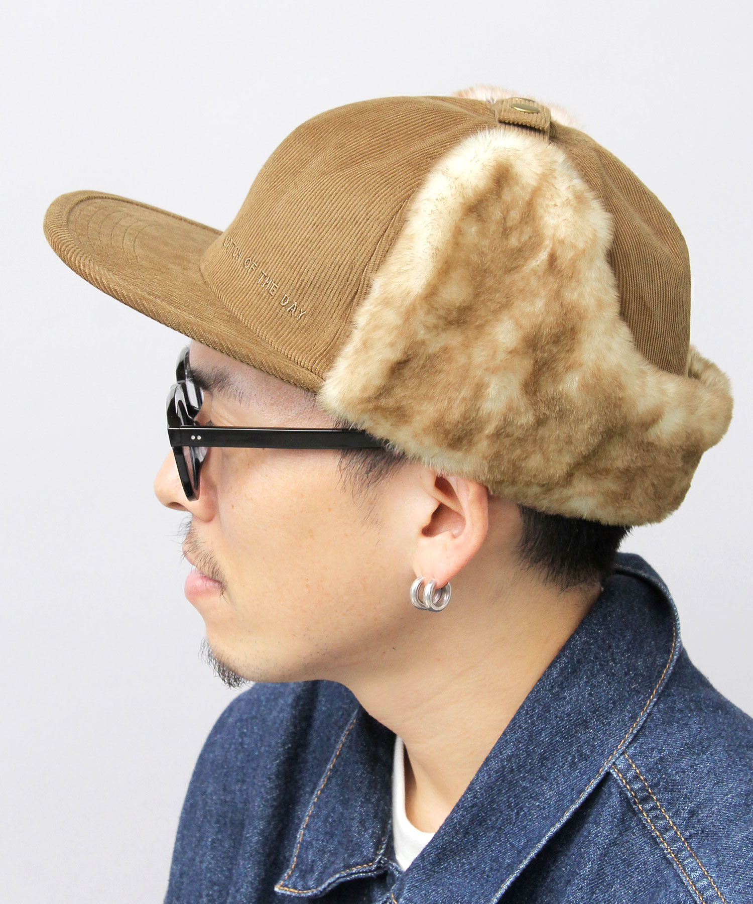 14+ 帽子 キャップ フェイクファーフライトキャップ レディース