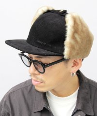 Besiquenti/細畝 コーデュロイ フェイクファー 平ツバ フライトキャップ フラップキャップ アビエイター BBキャップ 耳当て 耳付き 旅行 アウトドア 秋 冬 レジャー /504919645