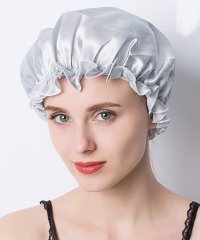 TeddyShop/テディショップ Teddyshop レディース 艶めくシルクのヘアナイトキャップ+試験片 2点セット/504921335