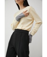 AZUL by moussy/COLOR CUFF BLOCK KNIT TOPS/504922139